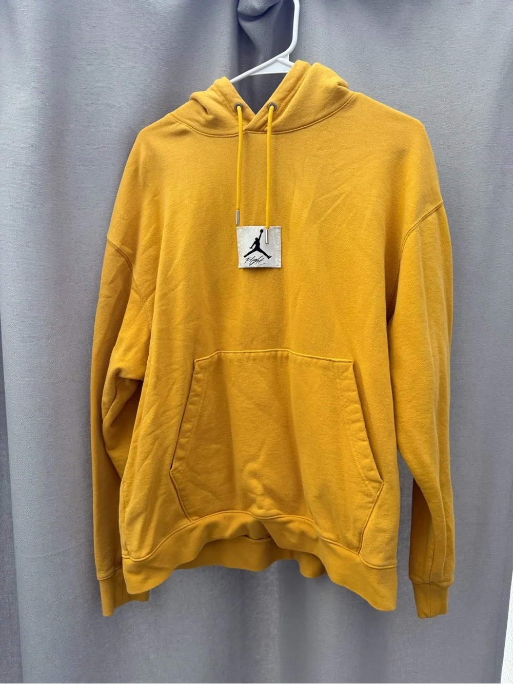 Mens Jordan Mustard Yellow Pullover Hoodie